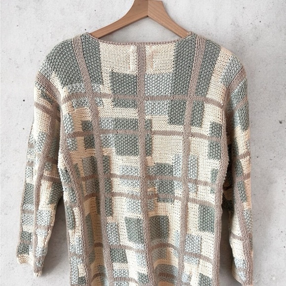 Vintage Anthropologie Curio Women's Chunky Hand Knitted Sweater - Picture 3 of 7